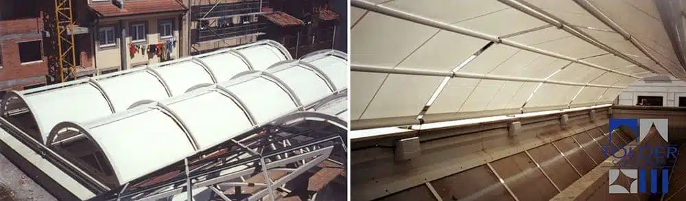 TOLDO PLANO 5 Para cubrir terrazas, verandas, cristaleras, lucernarios e invernaderos.