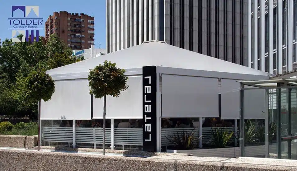 Terraza Lateral Castellana 44 foto3 p Pérgola para el restaurante Lateral de La Castellana 88, Madrid