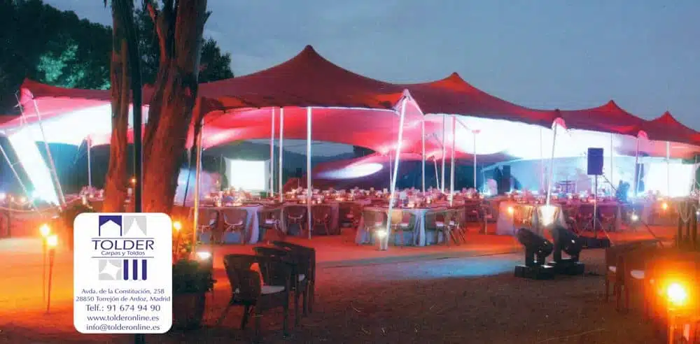Carpa tensada s1 p Espacios espectaculares para eventos especiales.