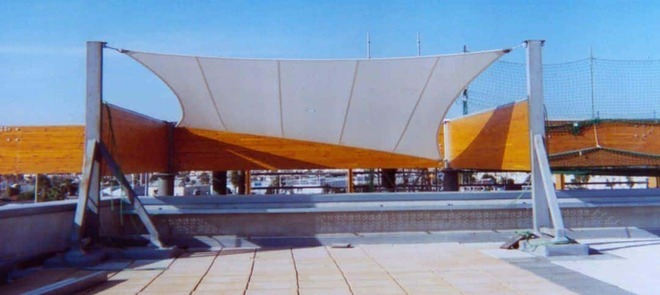 Arquitectura textil centro comercial Habaneras Tolder 2