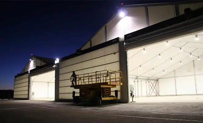Hangar para helicópteros - Tolder