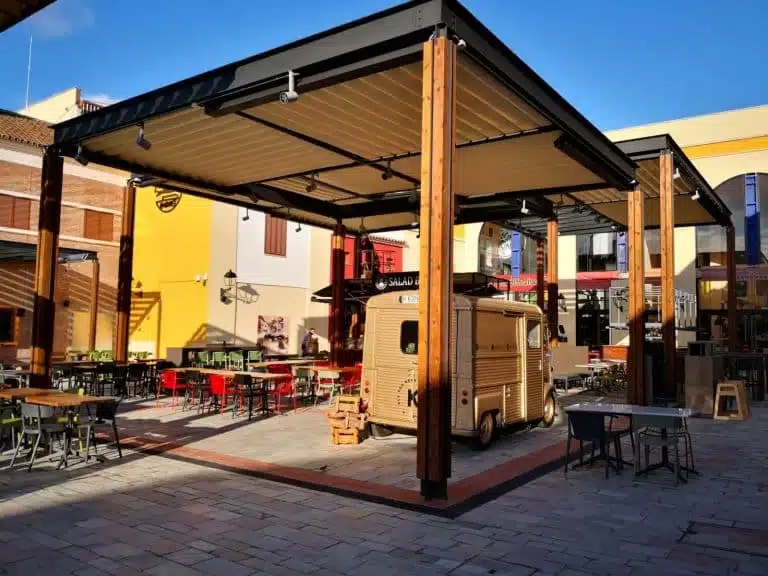 Cc plaza mayor pergolas solapadas tolder