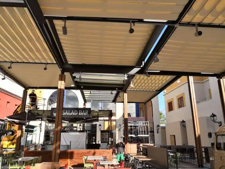 Cc plaza mayor pergolas solapadas tolder