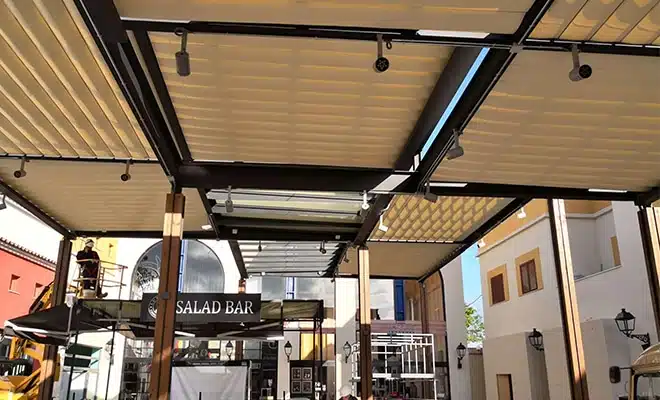 Cc plaza mayor pergolas solapadas tolder