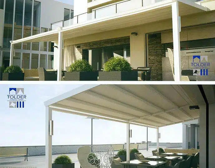 Pergolas con toldo tolder