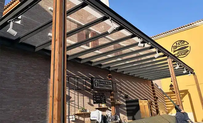 CC Plaza Mayor, Pérgola Barra - Tolder
